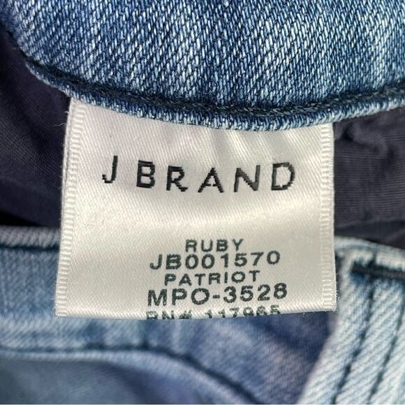 J Brand Jeans Women’s 28 Blue Straight Capri Mid-Rise Light Wash Denim Ruby - Picture 6 of 14
